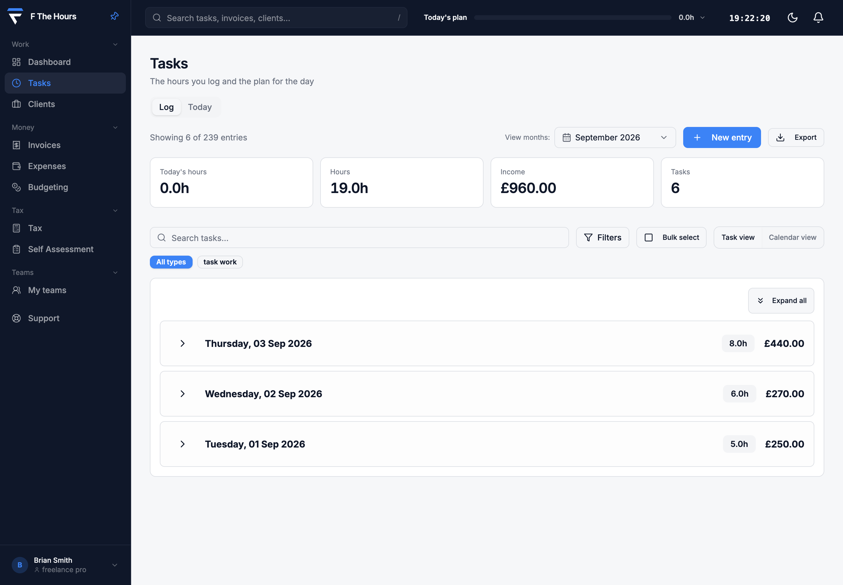 Time tracking
